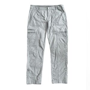 Bonita Women's Gray Roll Up Cargo Ankle‎ Crop Pants Size: 8 US (38 EU)